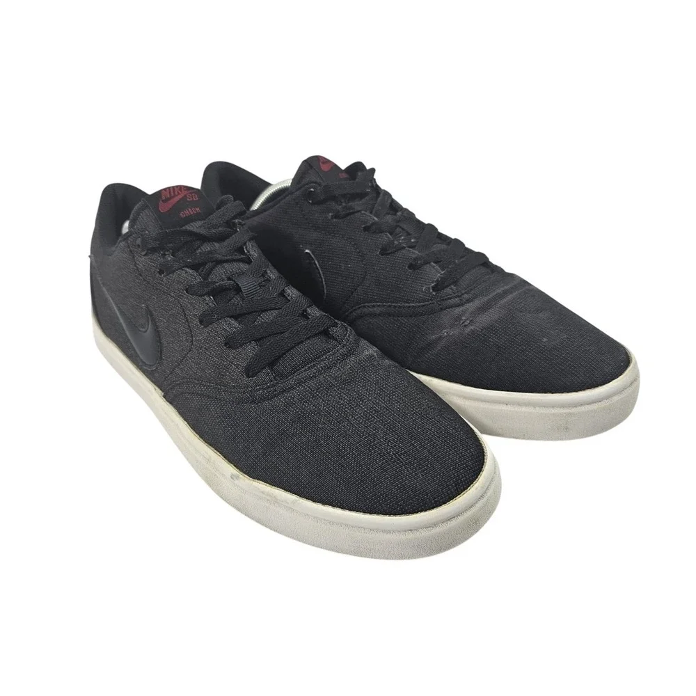 Mens Nike Check Solar SB Running Shoes Black Canvas 843896-007 - Size 11.5‎